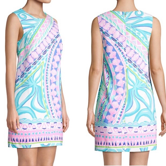 Lilly Pulitzer Dresses & Skirts - NWT Lilly Pulitzer Narissa Stretch Shift Dress Preppy Sleeveless Southern 14
